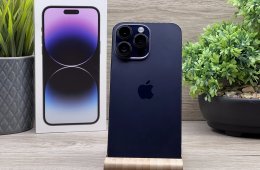 Hibátlan iPhone 14 Pro Max Deep Purple 256GB 2 ÉV Garanciával 91%