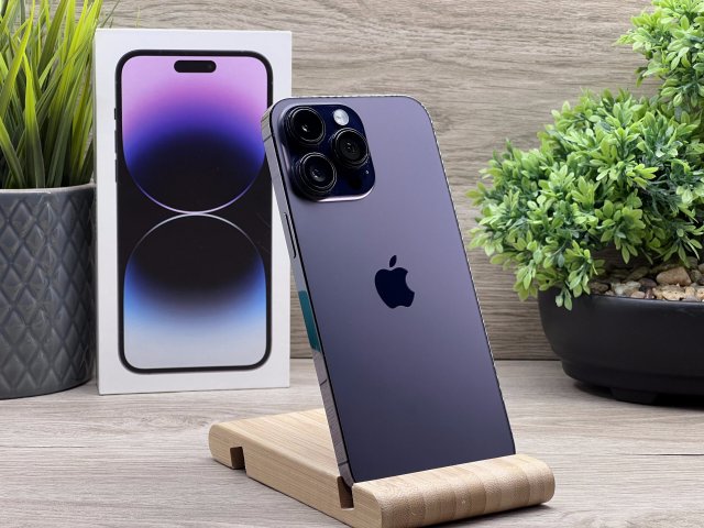 Hibátlan iPhone 14 Pro Max Deep Purple 256GB 2 ÉV Garanciával 91%