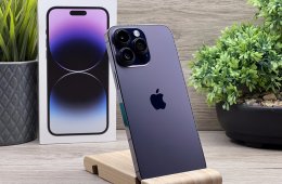 Hibátlan iPhone 14 Pro Max Deep Purple 256GB 2 ÉV Garanciával 91%