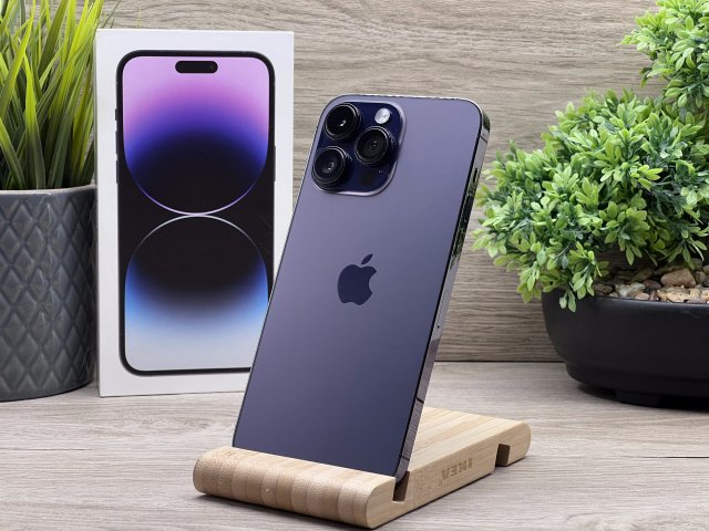 Hibátlan iPhone 14 Pro Max Deep Purple 256GB 2 ÉV Garanciával 91%