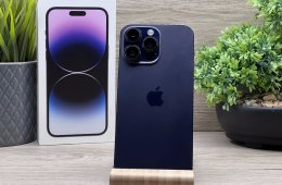 Hibátlan iPhone 14 Pro Max Deep Purple 256GB 2 ÉV Garanciával 90%