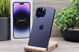 Hibátlan iPhone 14 Pro Max Deep Purple 256GB 2 ÉV Garanciával 90%