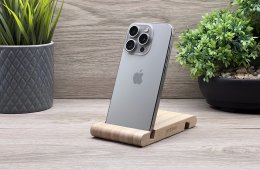 Hibátlan iPhone 15 Pro Natural Titanium 128GB 2 ÉV Garanciával 94%