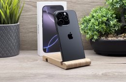 iPhone 16 Pro Black Titanium 128GB 2 ÉV Garanciával 92%