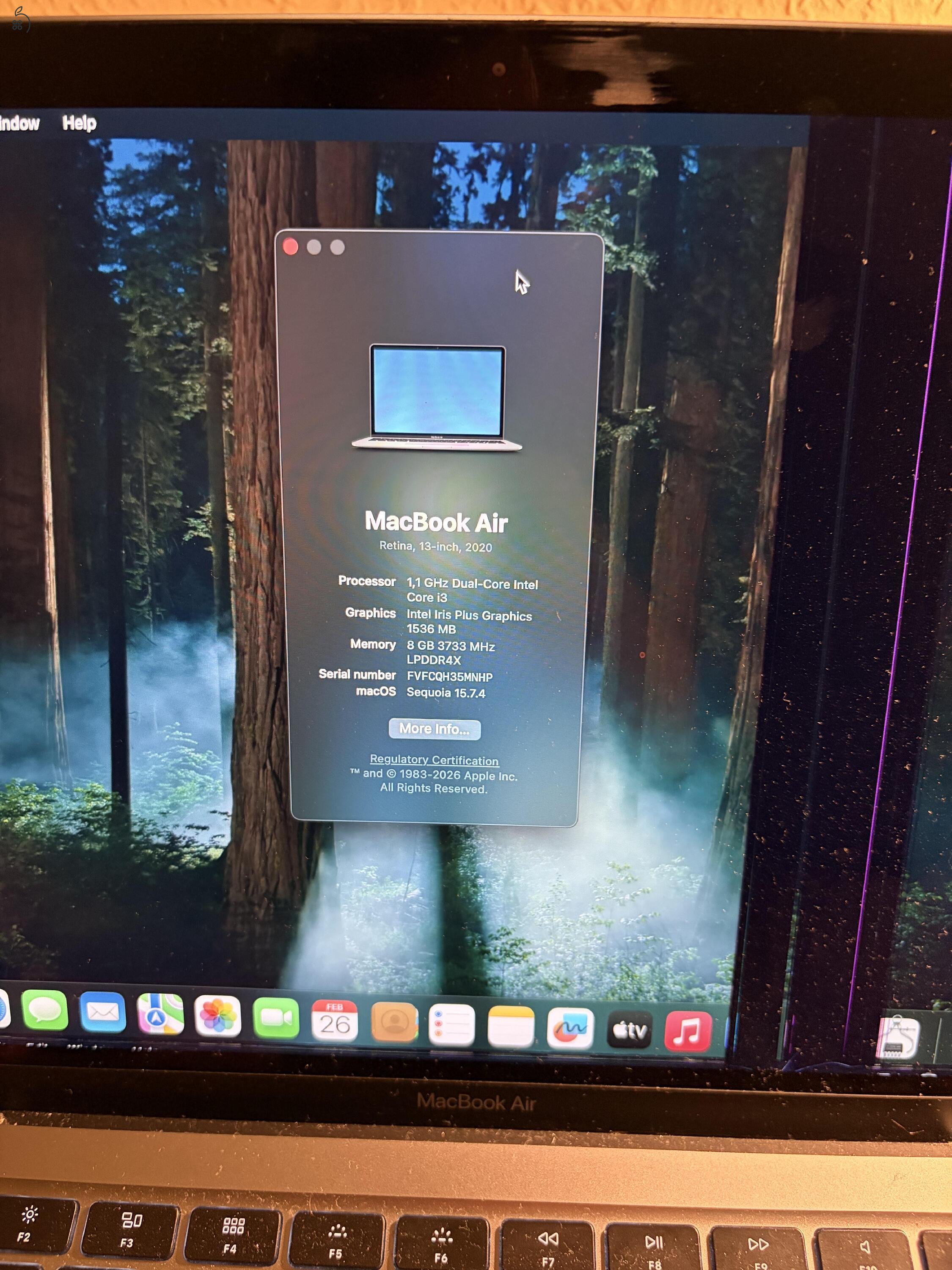 MacBook Air i3, 2020