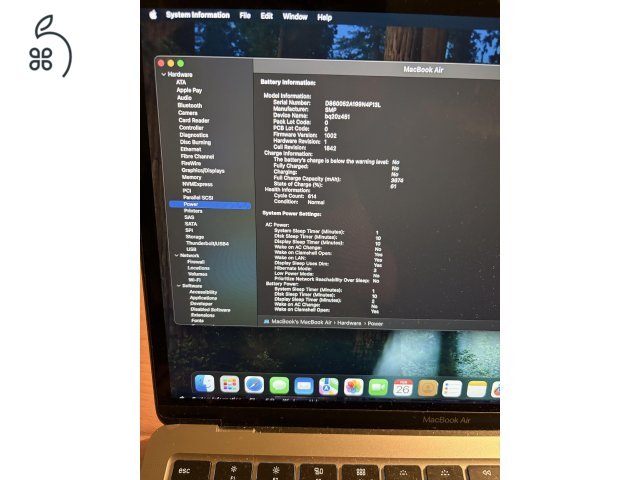 MacBook Air i3, 2020