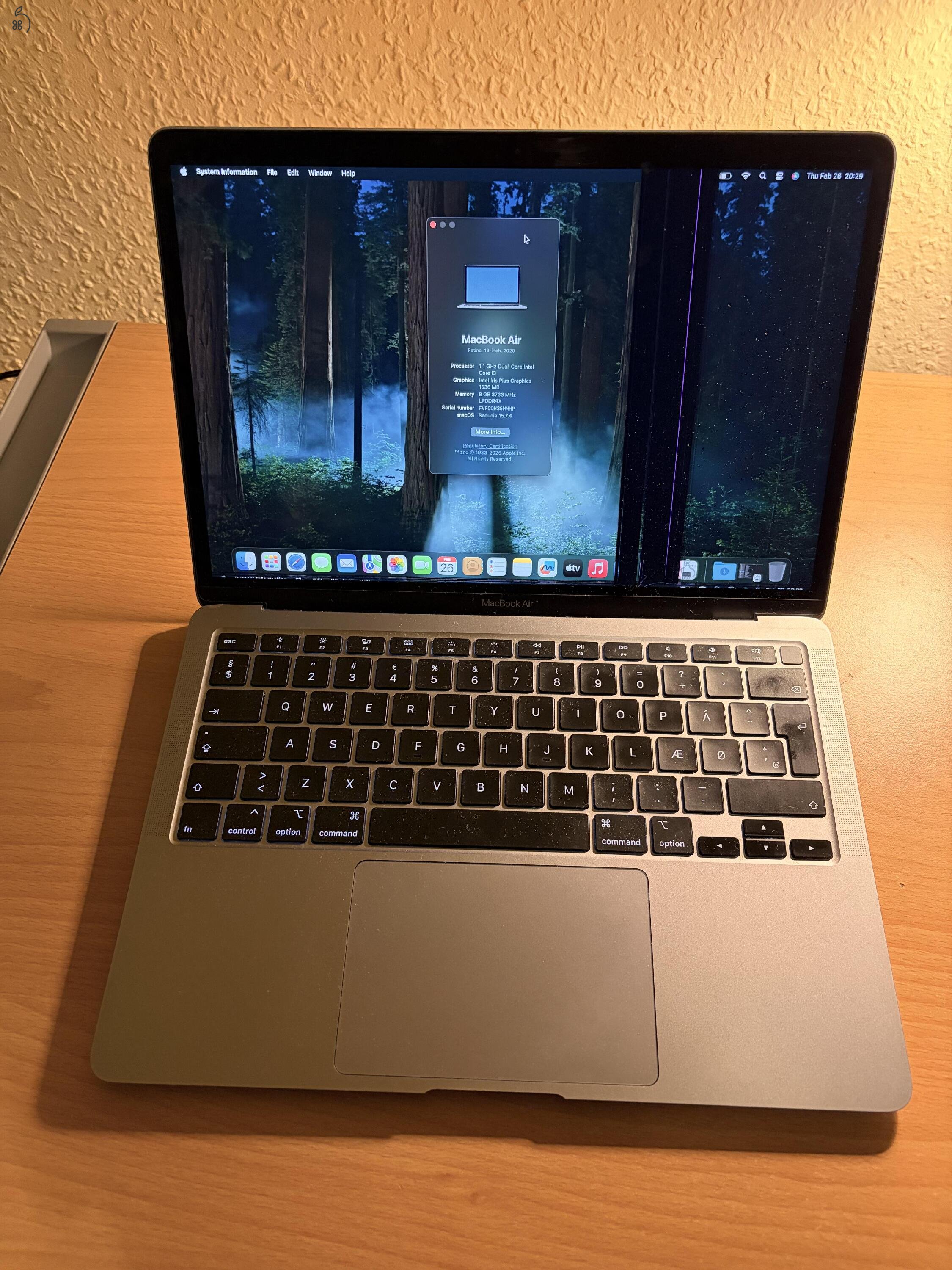MacBook Air i3, 2020