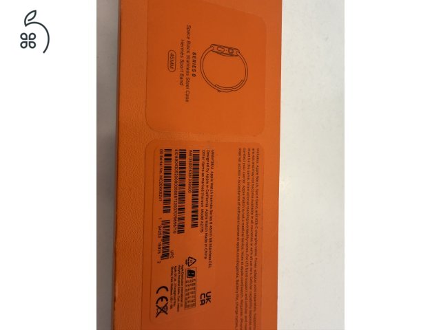 Hermés Apple Watch 8 Cellular Stainless Hibátlan/1 hónap gar./Akku 100%/p4776