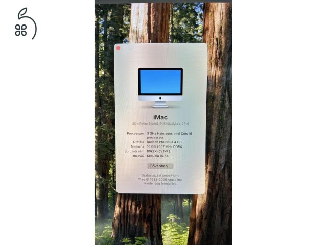iMac 21'5 asztali gép