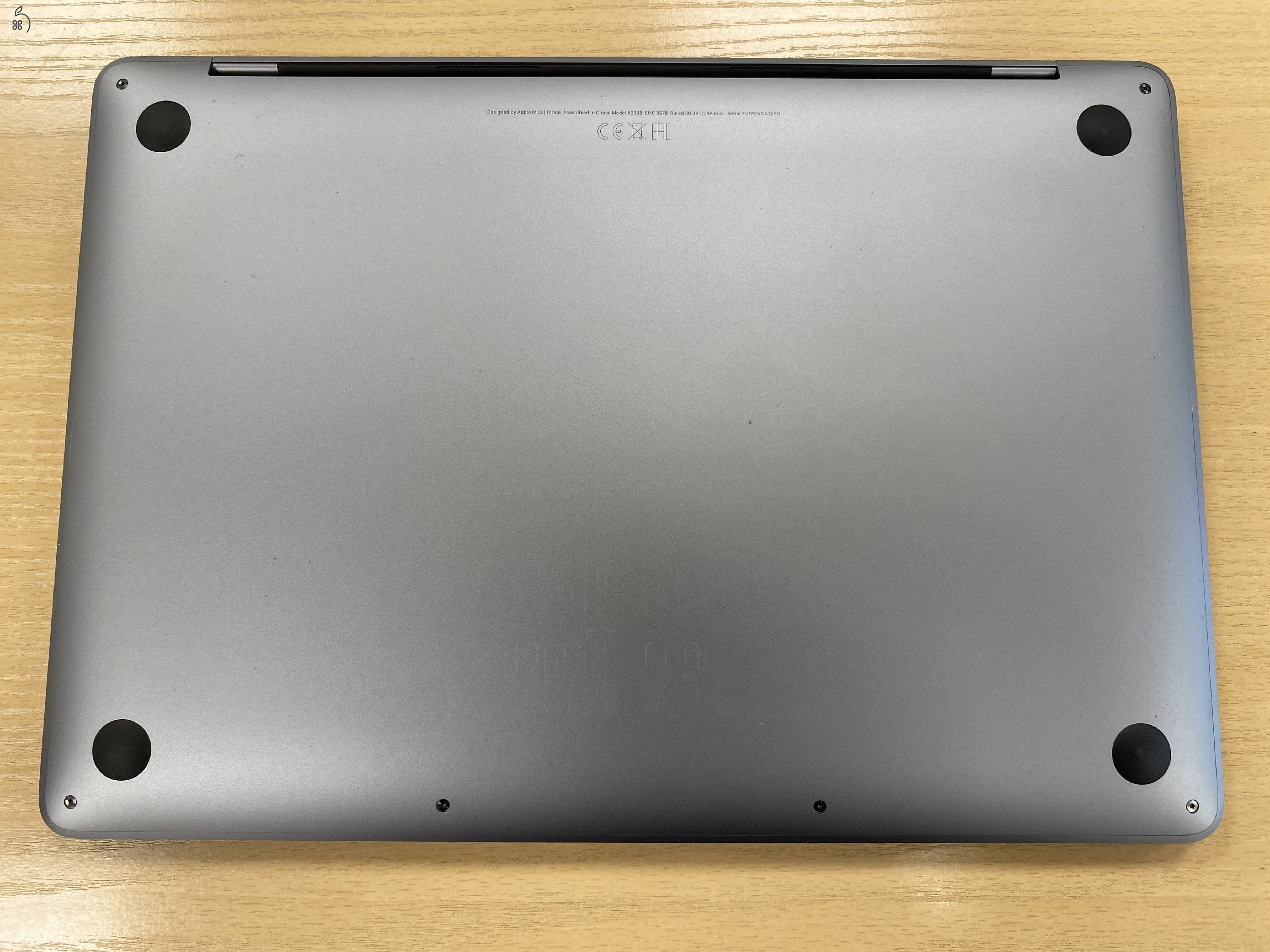 Macbook Pro M1 2021 8GB RAM 256GB SSD Magyar bill, 93% akku, Space Gray