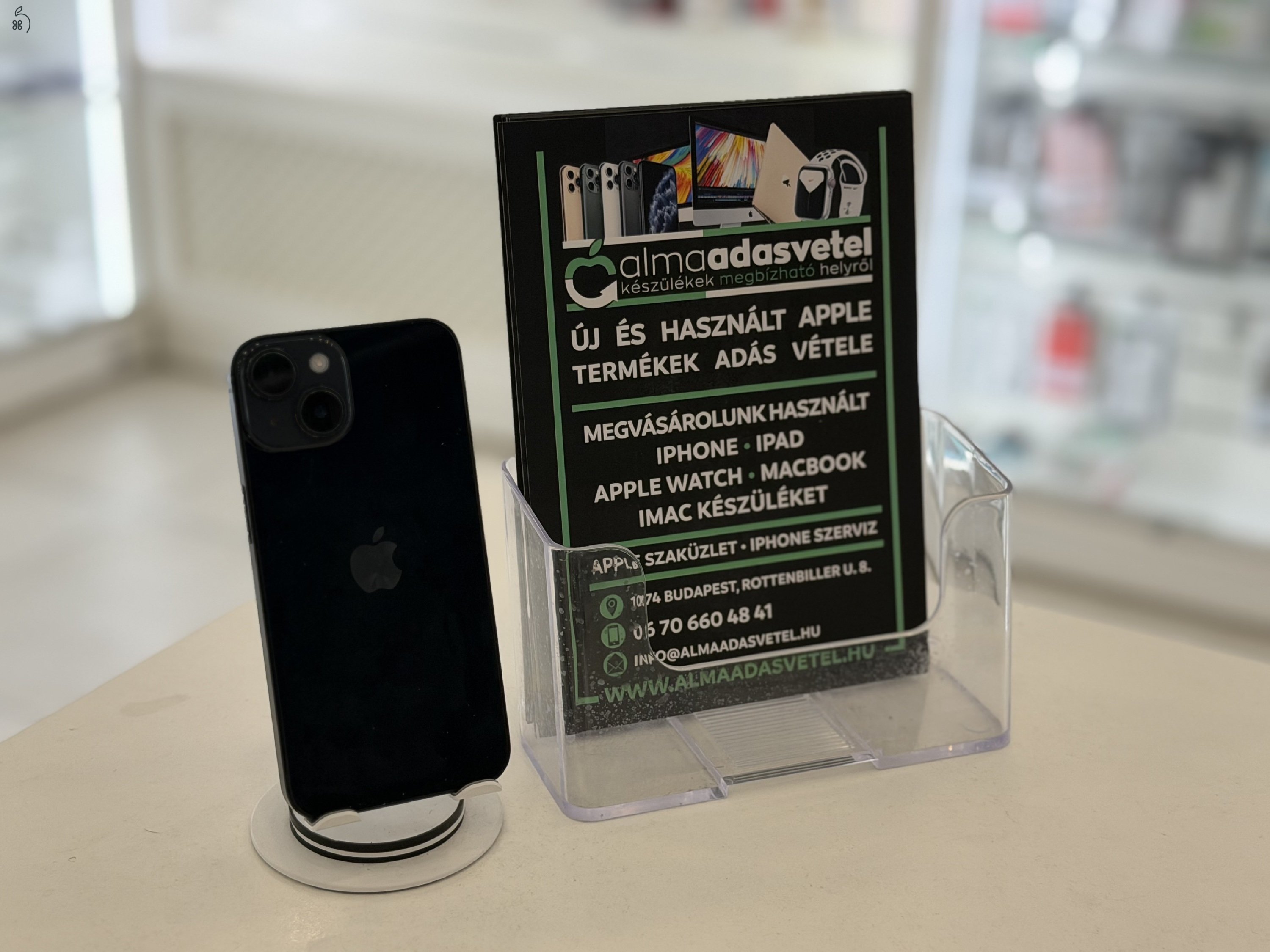 iPhone 14 256GB Független Használt/1-3 hónap gar./Akku 88%/p4780