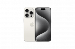 Apple iPhone 15 Pro 100% Akksi 128GB White titanium