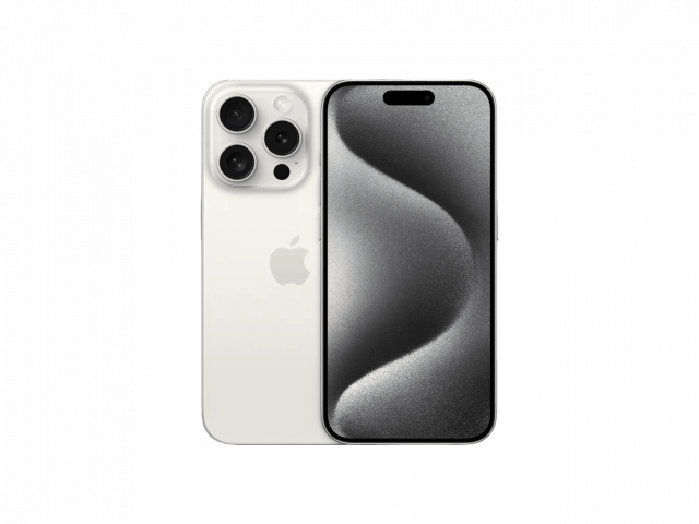 iPhone 15 Pro 128 GB White Titanium - 2 év Garancia, 30 nap elállás - Részletfizetéssel akár