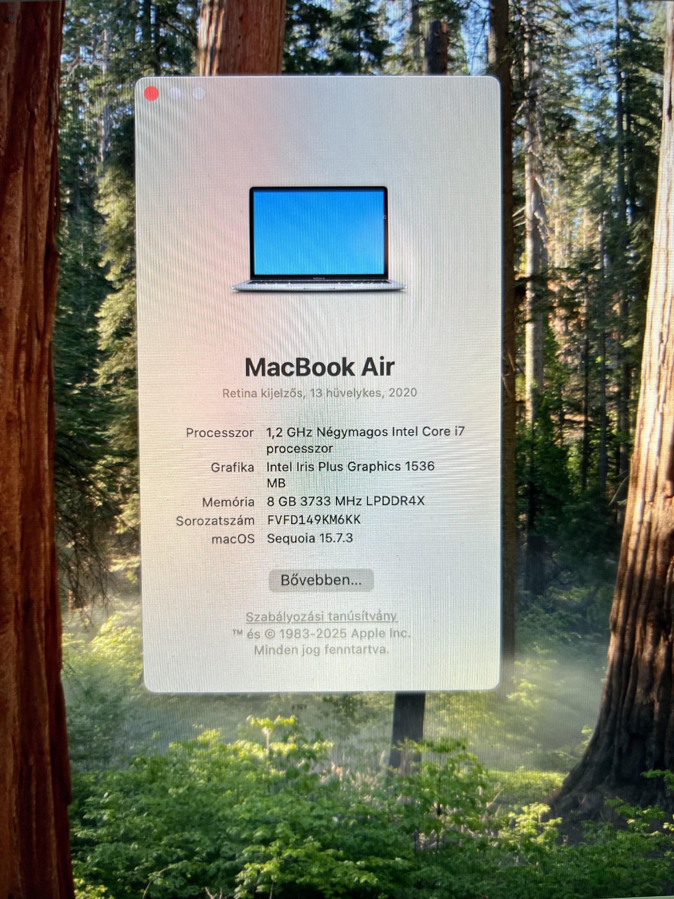 MacBook Air 2020 i7 512 GB