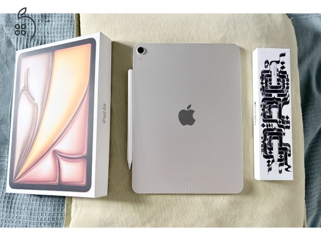 M3 iPad Air (11”, 128 GB, csillagfény) + Apple Pencil Pro
