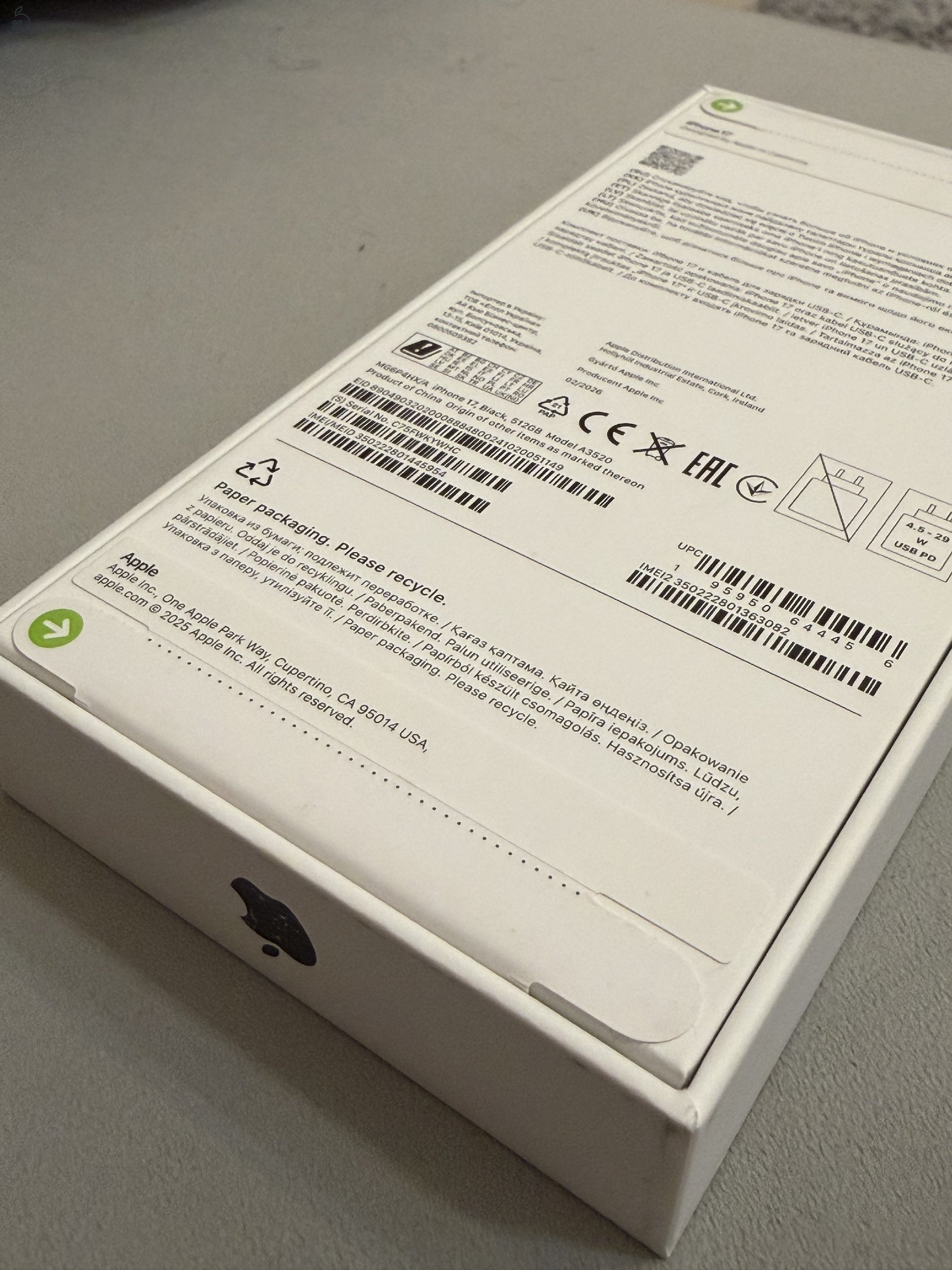 Bontatlan iPhone 17, 512GB, black