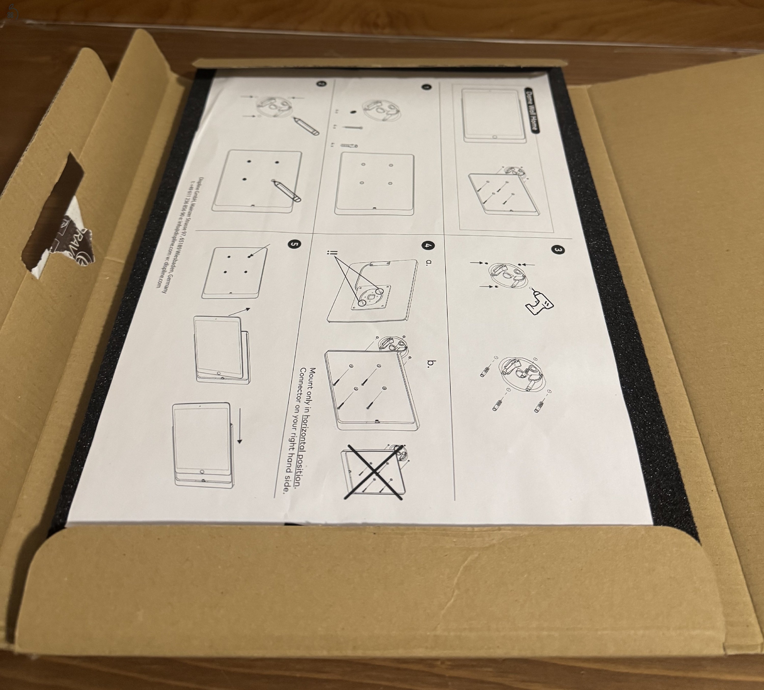 Displine Dame Wall Home iPad 10.2 Premium Fali Konzol, ÚJ, dobozában