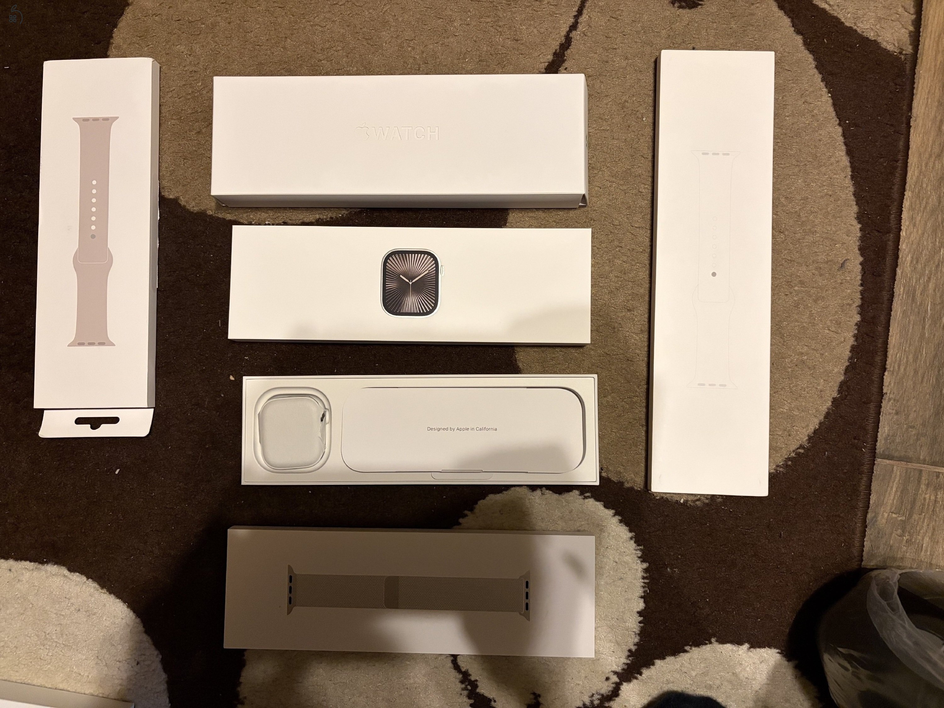 Apple Watch 10 Titán, (Natural Titanium), 46mm Cellular (eSim), ajándék szíjak