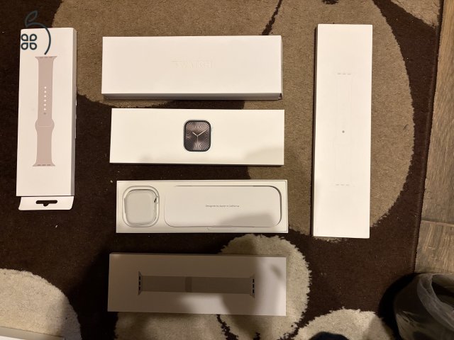 Apple Watch 10 Titán, (Natural Titanium), 46mm Cellular (eSim), ajándék szíjak