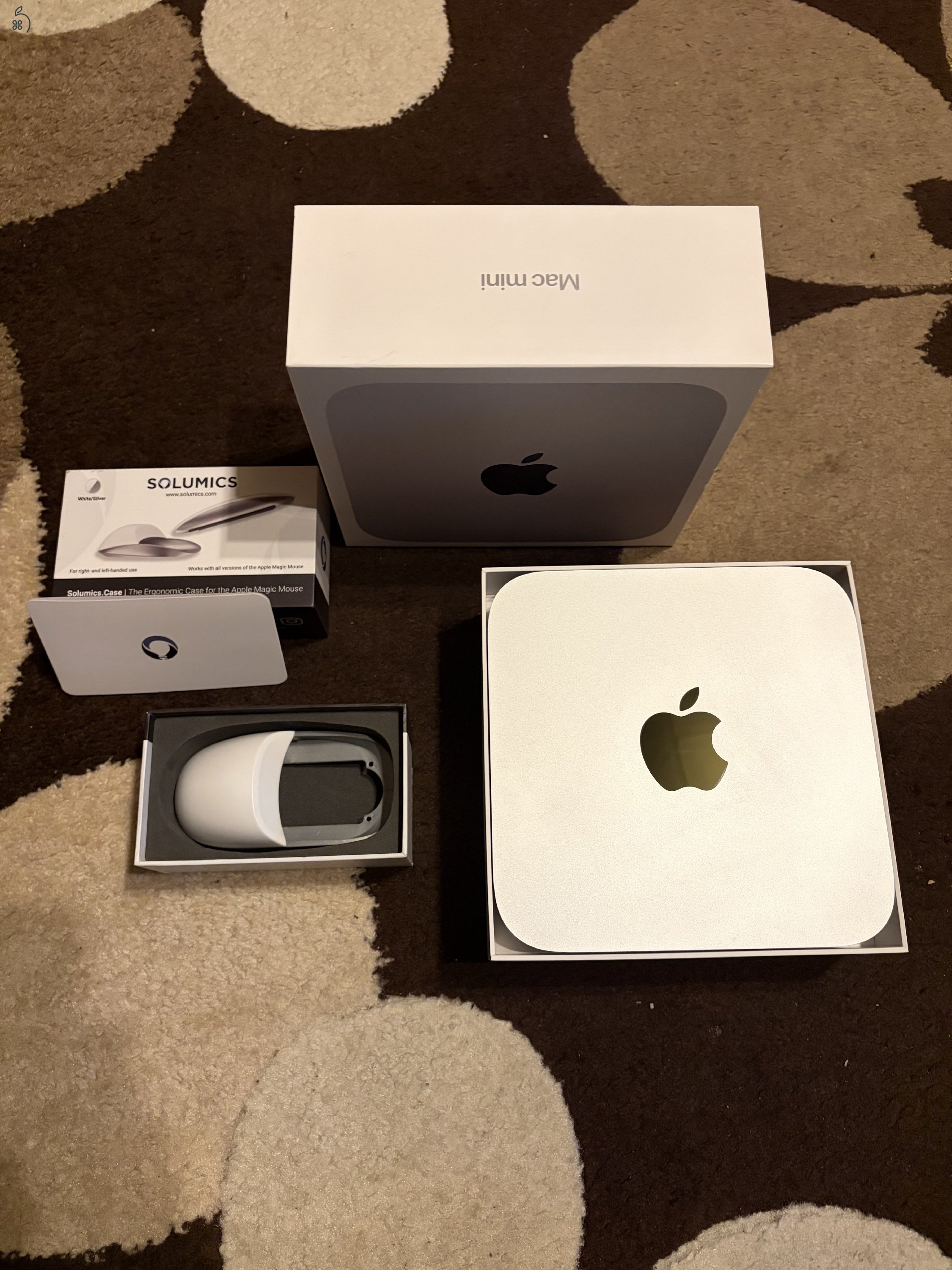 Apple Mac mini M2 újszerű, ajándék webkamera, magic mouse tok