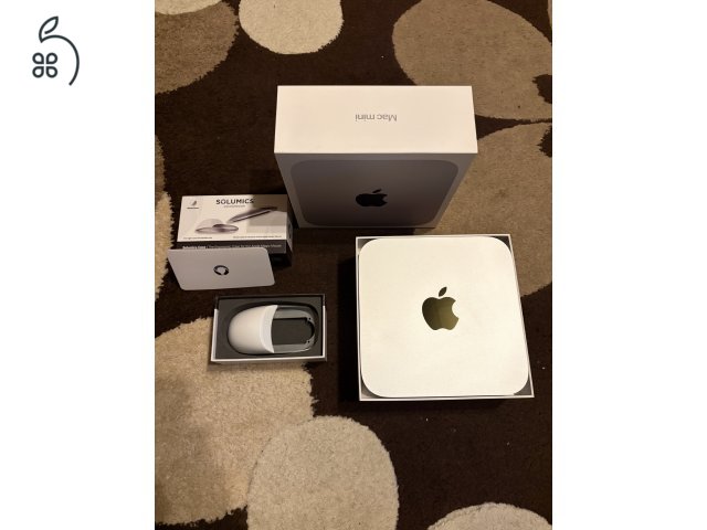 Apple Mac mini M2 újszerű, ajándék webkamera, magic mouse tok