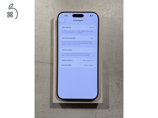 iPhone 17 Pro Max 512GB Cosmic Orange gyárilag független, új!