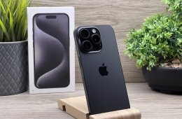 iPhone 15 Pro Black Titanium 256GB 2 ÉV Garanciával 94%