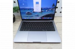 Apple MacBook Pro 14 M1 Pro 2021 500GB használt megkímélt – 86% akku (359 ciklus) – 6 hónap garancia