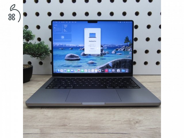 Apple MacBook Pro 14 (2021) – M1 Pro / 16GB / 500GB SSD – használt, megkímélt – 84% akku (545 ciklus)