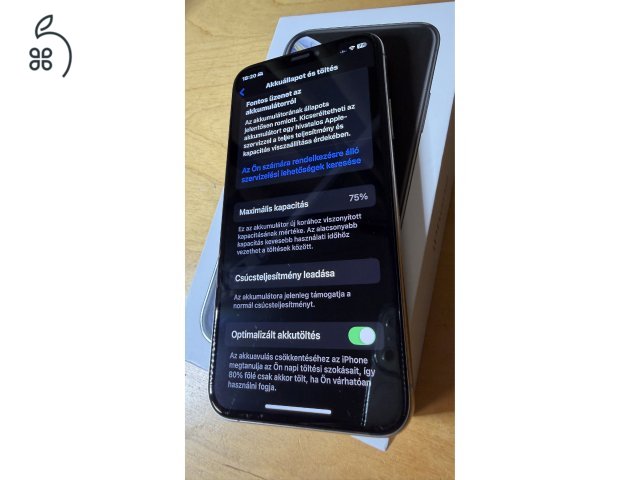 iPhone XS 64GB silver - Független Megkímélt állapotban