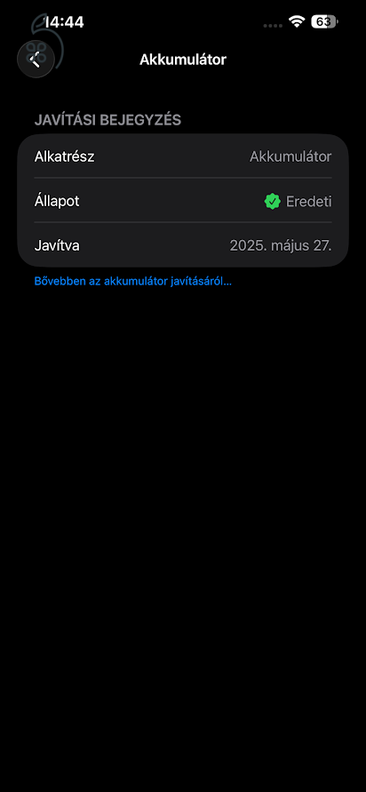 Iphone 13 Pro Max 100% akkumulátor 