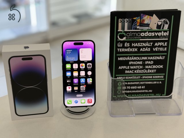 iPhone 14 Pro 256GB Független/1-3 hónap gar./Akku 87%/p4784