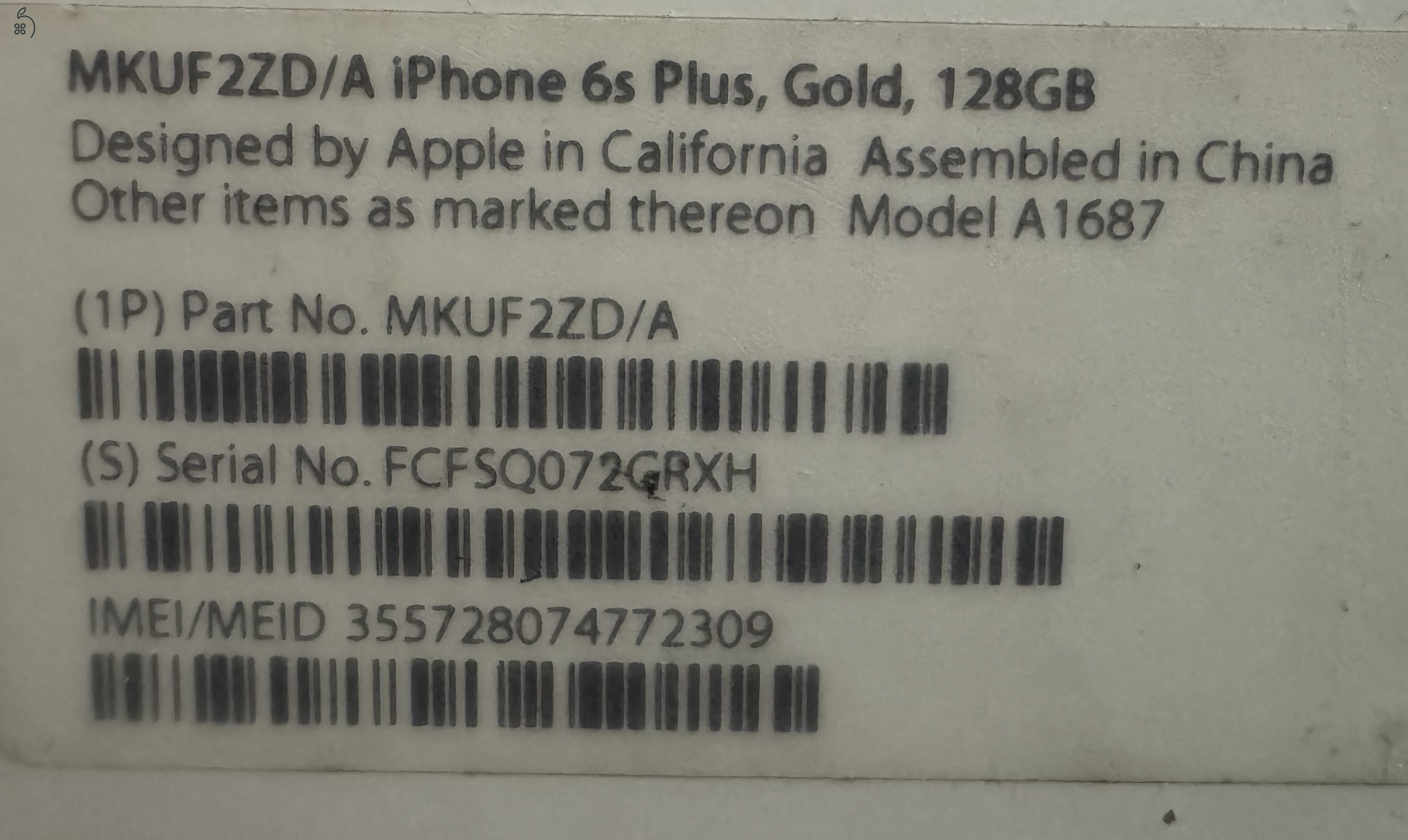 iPhone 6S plus, 128GB, független, hibátlan külső, akku84%