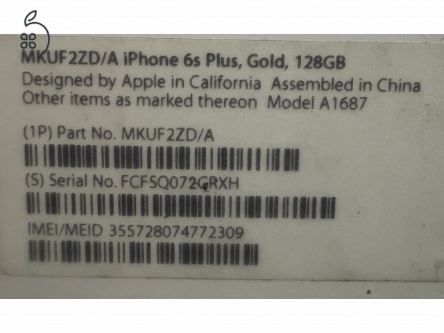 iPhone 6S plus, 128GB, független, hibátlan külső, akku84%