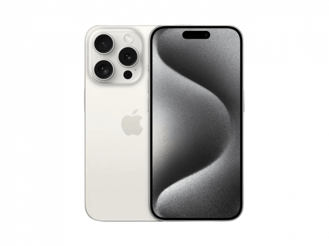 iPhone 15 Pro Max 100% Akksi 256 GB White titanium