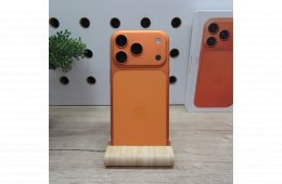 Apple iPhone 17 Pro Cosmic Orange 256GB használt karcmentes – 100% akku (49 ciklus) – garancia 2026.12.29.-ig