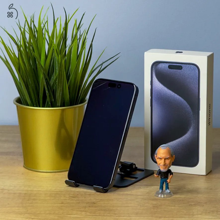 MacSzerez.com - iPhone 15 Pro / 256GB / Kék Titán / Kártyafüggetlen / Garancia!