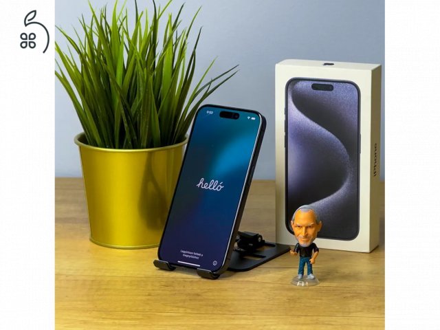 MacSzerez.com - iPhone 15 Pro / 256GB / Kék Titán / Kártyafüggetlen / Garancia!