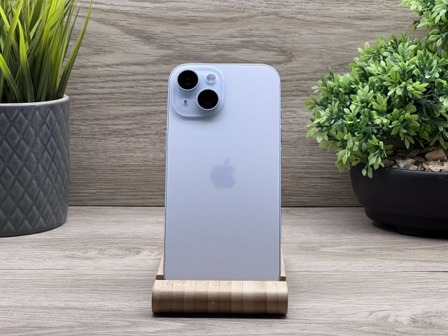 Hibátlan iPhone 15 Blue 128GB 2 ÉV Garanciával 100% (0.Ciklus)