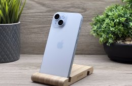 Hibátlan iPhone 15 Blue 128GB 2 ÉV Garanciával 100% (0.Ciklus)