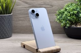 Hibátlan iPhone 15 Blue 128GB 2 ÉV Garanciával 100% (0.Ciklus)