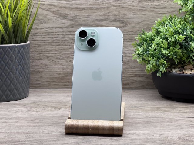 Hibátlan iPhone 15 Green 128GB 2 ÉV Garanciával 100% (0.Ciklus)