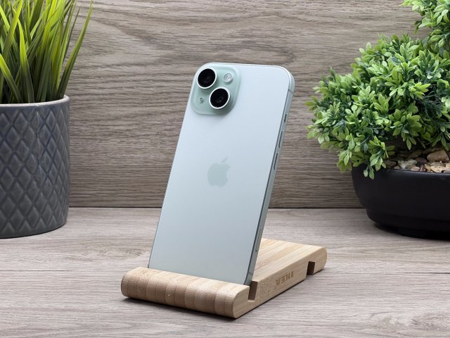 Hibátlan iPhone 15 Green 128GB 2 ÉV Garanciával 100% (0.Ciklus)