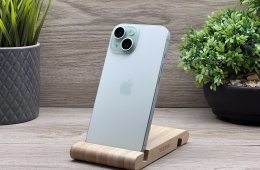 Hibátlan iPhone 15 Green 128GB 2 ÉV Garanciával 100% (0.Ciklus)