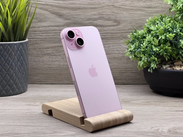 Hibátlan iPhone 15 Pink 128GB 2 ÉV Garanciával 100% (0.Ciklus)