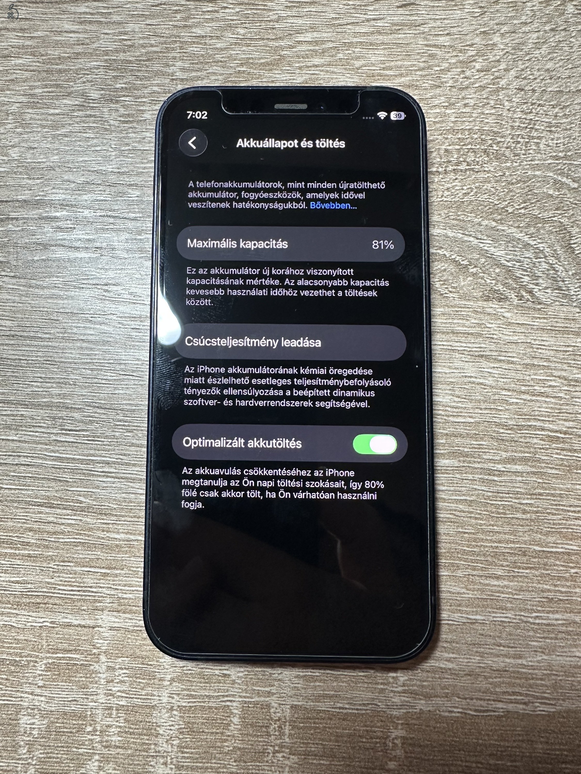 iPhone 12 mini 64GB független / fekete