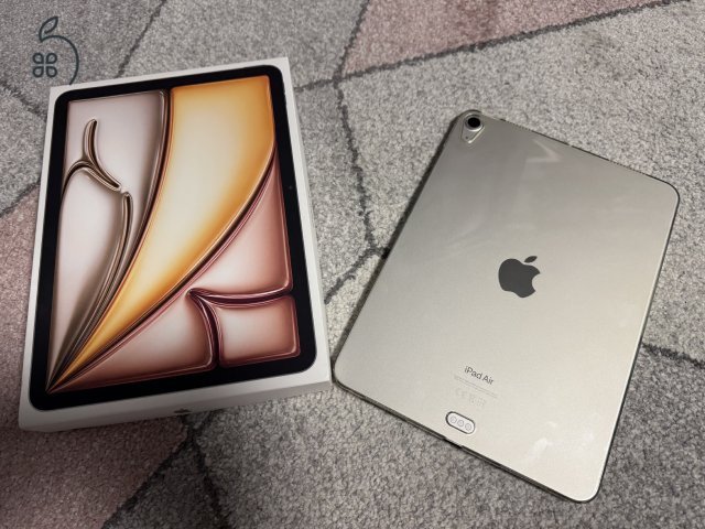 iPad Air 11” 2024 M2 256GB Starlight 100% Akku Garancia