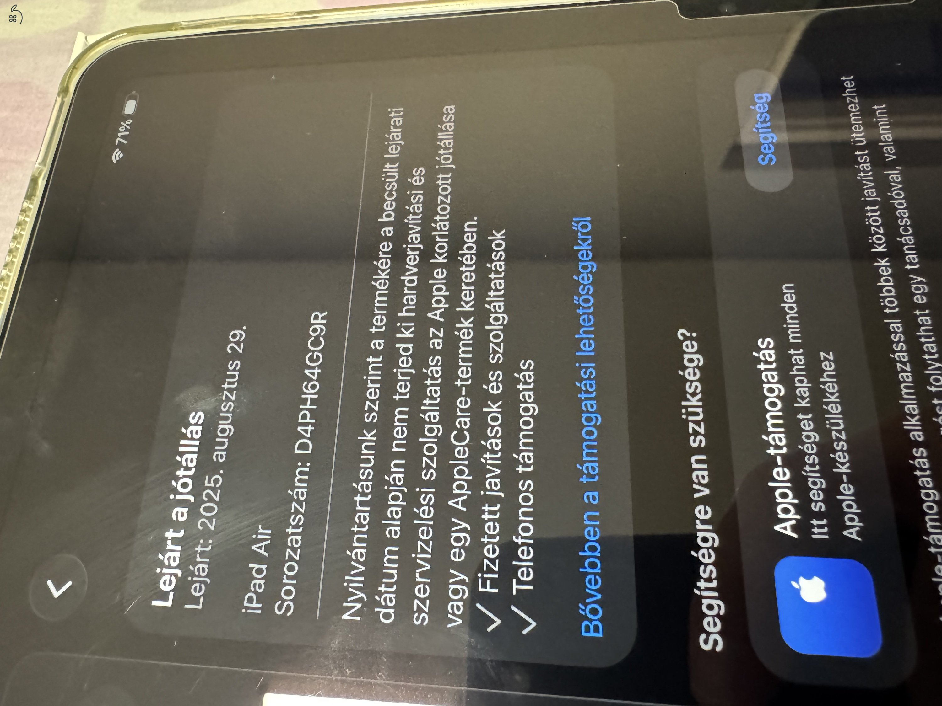 iPad Air 11” 2024 M2 256GB Starlight 100% Akku Garancia