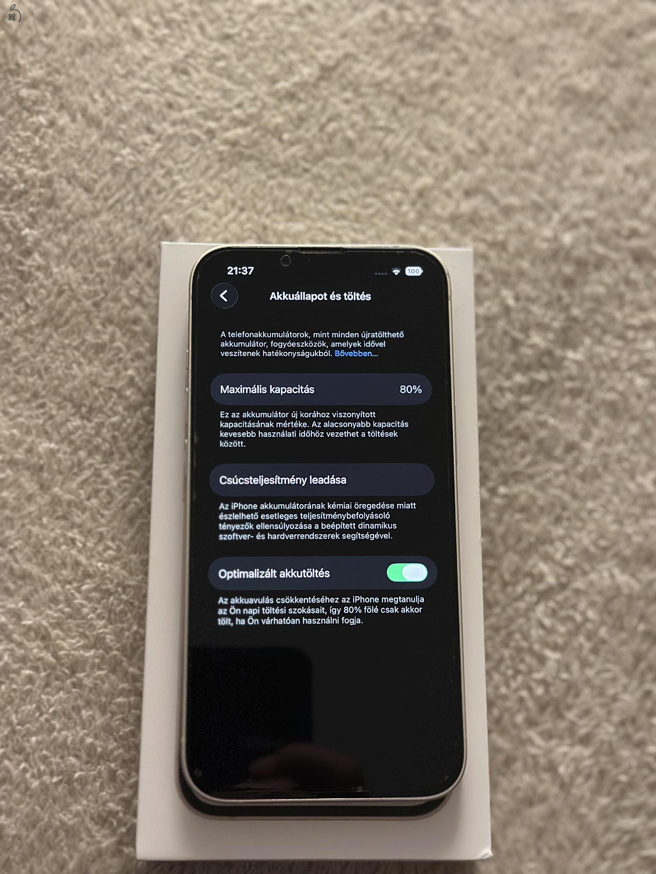 iPhone 14 Starlight 128gb - független!