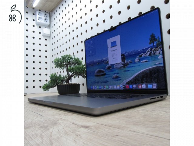 Apple MacBook Pro 16 (2021) – M1 Pro / 32GB / 512GB SSD – használt, szép állapot – 91% akku (111 ciklus)